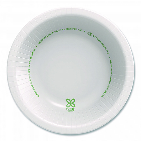 Pathways Heavyweight Paper Bowls, WiseSize, 12 oz, Green/Burgundy, 125/Pack (SXB12WSPK)