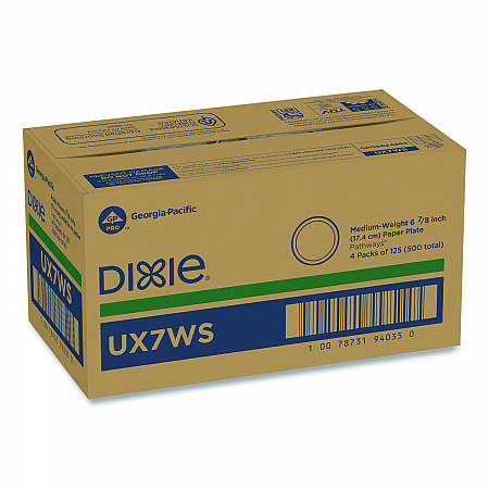 Pathways Soak-Proof Shield Mediumweight Paper Plates, WiseSize, 6.87