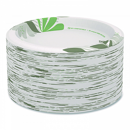 Pathways Soak-Proof Shield Mediumweight Paper Plates, 8.5