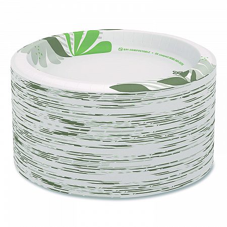 Pathways Soak-Proof Shield Mediumweight Paper Plates, 8.5