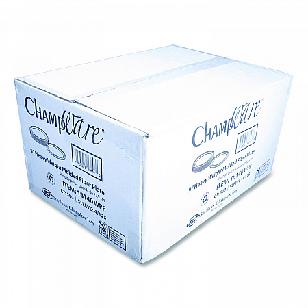 ChampWare Molded Fiber Tableware, Molded Fiber Plate, 9