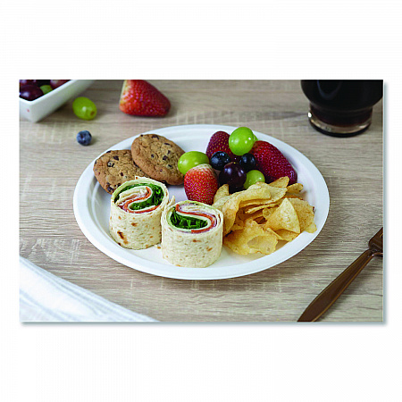 ChampWare Molded Fiber Tableware, Molded Fiber Plate, 9