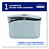 Countertop Folded Towel Dispenser, 13.3 x 5.2 x 9, Gray (55760)