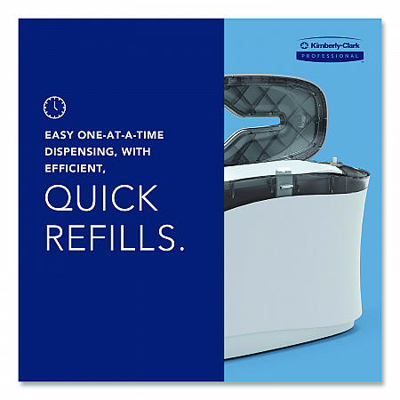 Countertop Folded Towel Dispenser, 13.3 x 5.2 x 9, Gray (55760)