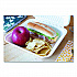 ChampWare Molded-Fiber Clamshell Containers, 9 x 9 x 3, White, 100/Sleeve, 2 Sleeves/Carton (18935WPF)