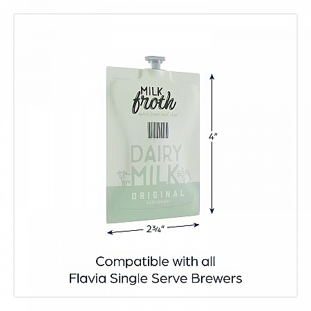 FLAVIA Real Milk Froth Freshpacks, 0.46 oz Packet, 72/Carton (MDR12475)