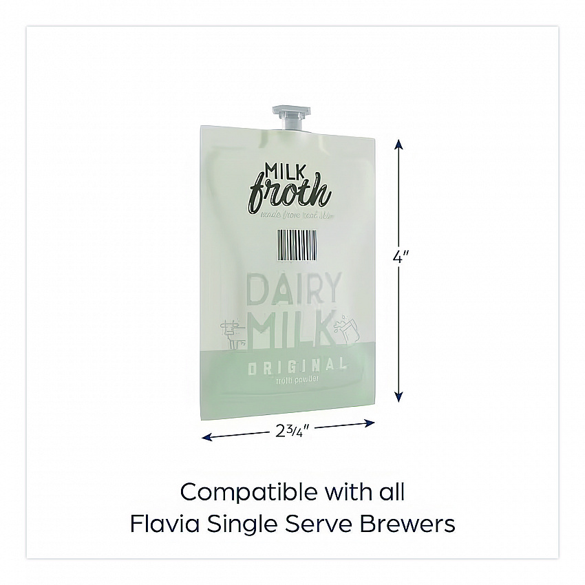 FLAVIA Real Milk Froth Freshpacks, 0.46 oz Packet, 72/Carton (MDR12475)