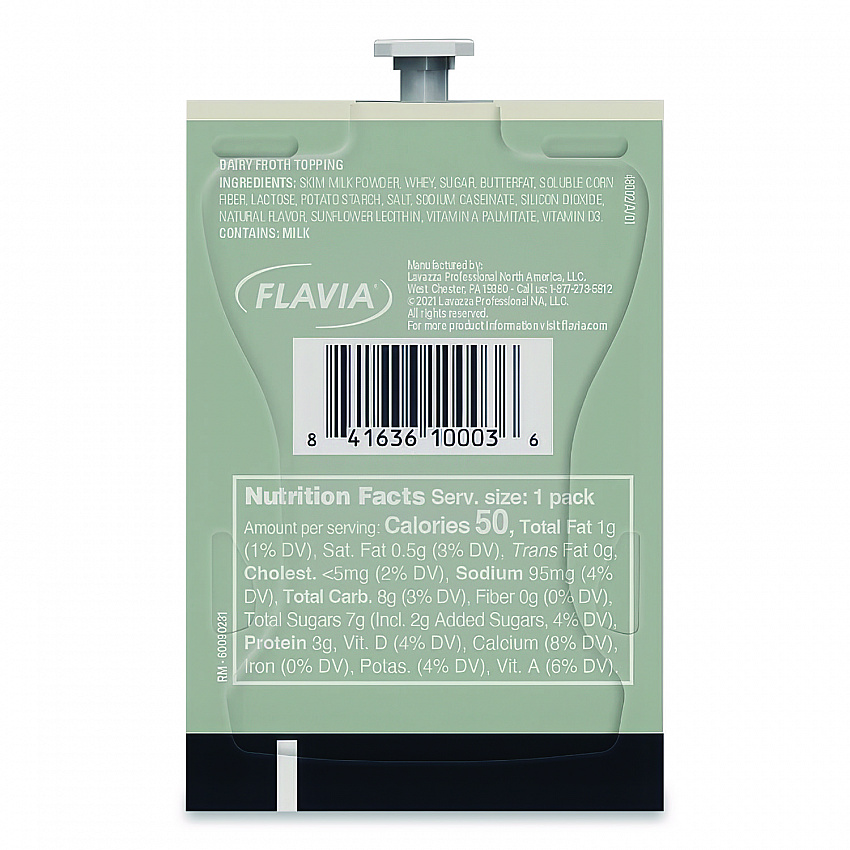 FLAVIA Real Milk Froth Freshpacks, 0.46 oz Packet, 72/Carton (MDR12475)