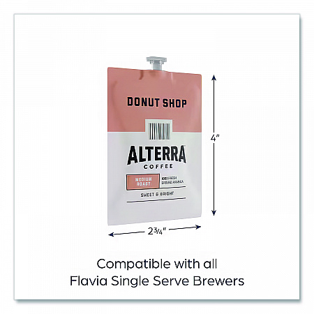 Coffee Freshpack Pods, Donut Shop Blend, Medium Roast, 0.28 oz, 100/Carton (MDRA200)