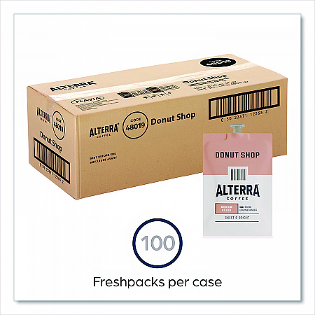 Coffee Freshpack Pods, Donut Shop Blend, Medium Roast, 0.28 oz, 100/Carton (MDRA200)