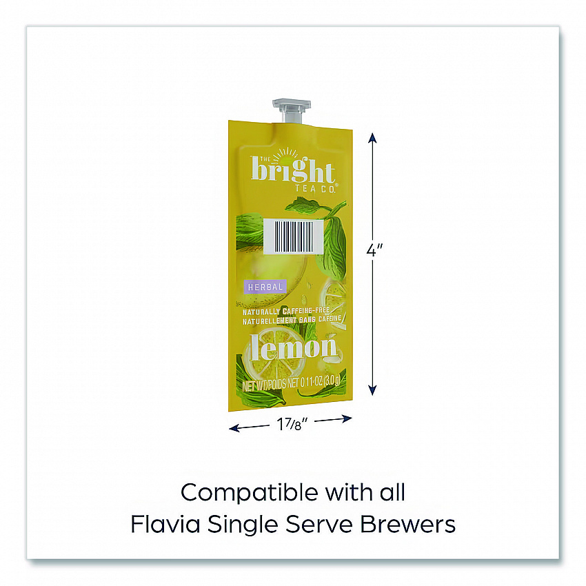 Tea Freshpack Pods, Lemon Herbal, 0.1 oz, 100/Carton (MDRB502)
