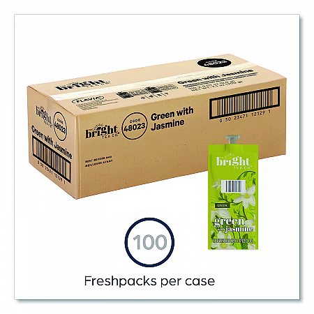 Tea Freshpack Pods, Green with Jasmine, 0.03 oz, 100/Carton (MDRB503)