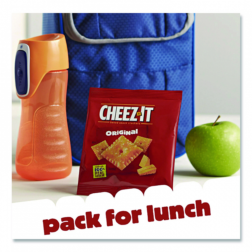 Cheez-it Crackers, Original, 1.5 oz Pack, 45 Packs/Carton (827553)
