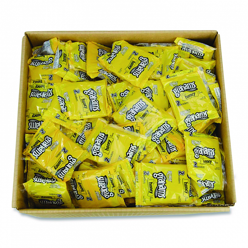 Honey Grahams Crackers, 0.49 oz Bag, 200/Carton (802690)