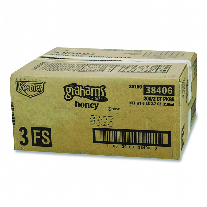 Honey Grahams Crackers, 0.49 oz Bag, 200/Carton (802690)
