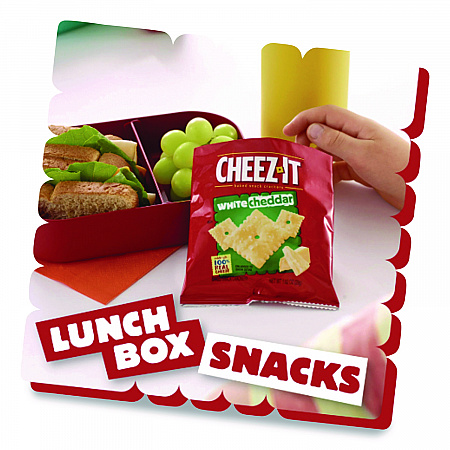 Cheez-It Crackers, 1.5 oz Single-Serving Snack Bags, White Cheddar, 8/Box (12653)