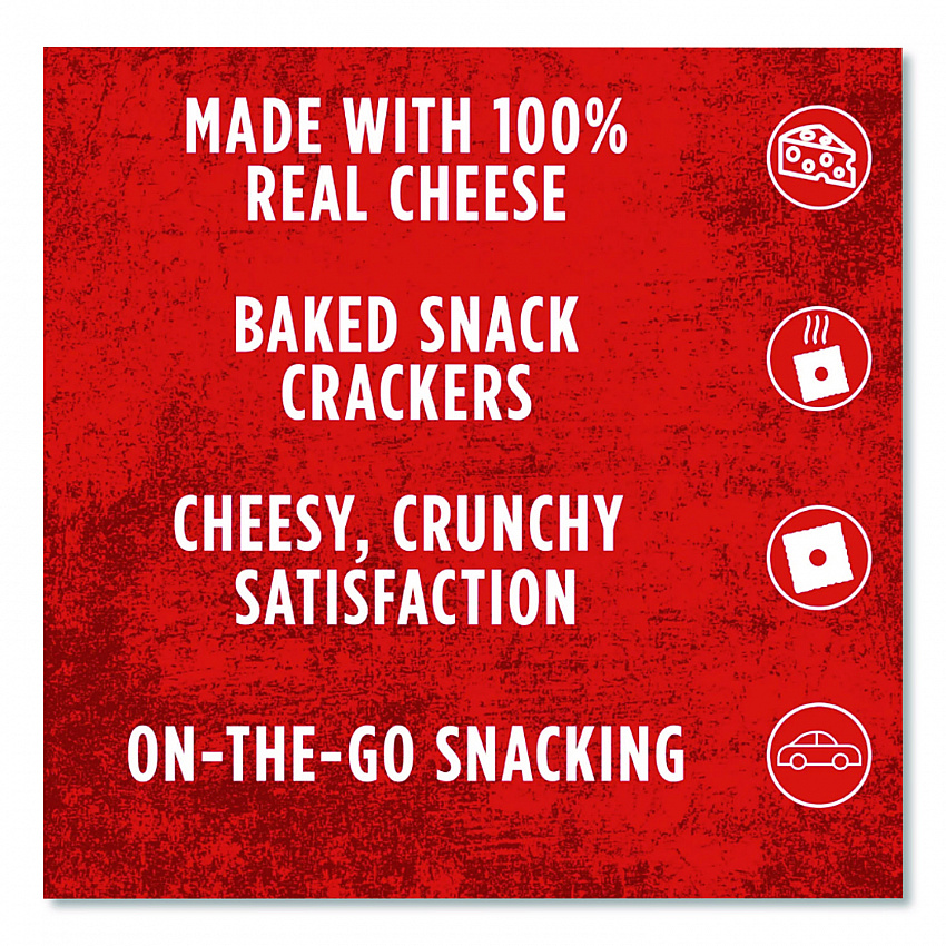 Cheez-It Crackers, 1.5 oz Single-Serving Snack Pack, 8/Box (12233)
