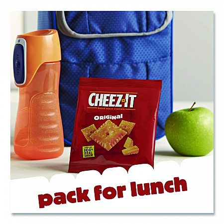 Cheez-It Crackers, 1.5 oz Single-Serving Snack Pack, 8/Box (12233)