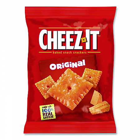 Cheez-It Crackers, 1.5 oz Single-Serving Snack Pack, 8/Box (12233)