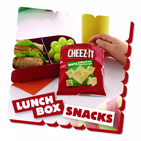 Cheez-it Crackers, 1.5 oz Bag, White Cheddar, 45/Carton (10892)