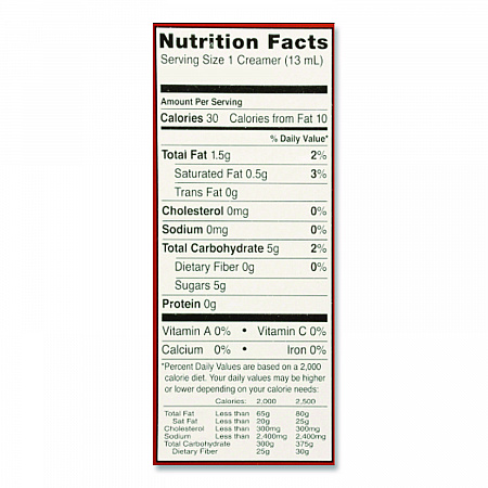 Coffee Creamer, Hazelnut, 0.44 oz Mini Cups, 24/Box (100680)