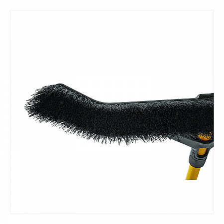 Maximizer Push-to-Center Broom, 18 x 58.13, Polyproylene Bristles, Steel Handle, Yellow/Black (2018727)