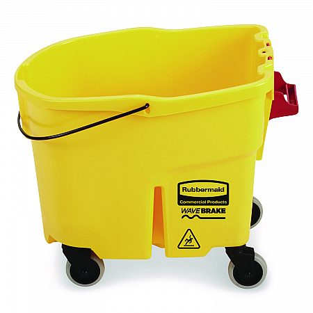 WaveBrake 2.0 Bucket, 35 qt, Plastic, Yellow (FG757088YEL)