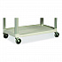 Xtra Utility Cart with Open Sides, Plastic, 3 Shelves, 300 lb Capacity, 40.63