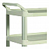 Xtra Utility Cart with Open Sides, Plastic, 3 Shelves, 300 lb Capacity, 40.63