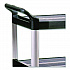 Xtra Utility Cart with Open Sides, Plastic, 4 Shelves, 400 lb Capacity, 40.63