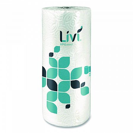 Kitchen Roll Towel, 2-Ply, 5 x 11, White, 170 Sheets/Roll, 24 Rolls/Carton (41508)
