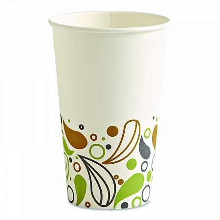 Deerfield Printed Paper Hot Cups, 16 oz, 50/Sleeve, 20 Sleeves/Carton (DEER16HCUP)