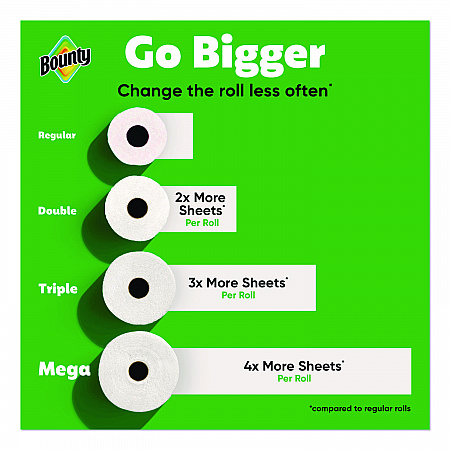 Select-a-Size Kitchen Roll Paper Towels, 2-Ply, 5.9 x 11, White, 103 Sheets/Double Plus Roll, 8 Rolls/Pack (19274)