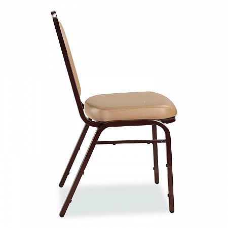 9200 Series Premium Upholstered Stack Chair, Vinyl, Supports 500 lb, 19