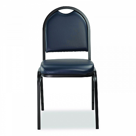 9200 Series Premium Upholstered Stack Chair, Vinyl, Supports 500 lb, 19