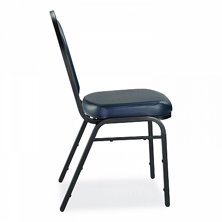9200 Series Premium Upholstered Stack Chair, Vinyl, Supports 500 lb, 19