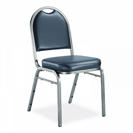 9200 Series Premium Upholstered Stack Chair, Vinyl, Supports 500 lb, 19