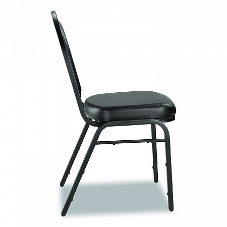 9200 Series Premium Upholstered Stack Chair, Vinyl, Supports Up to 500 lb, 19