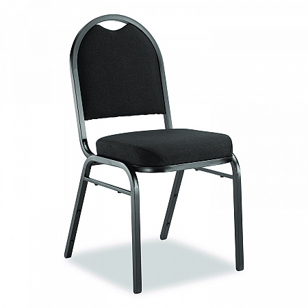 9200 Series Premium Upholstered Stack Chair, Fabric, Supports 500 lb,19
