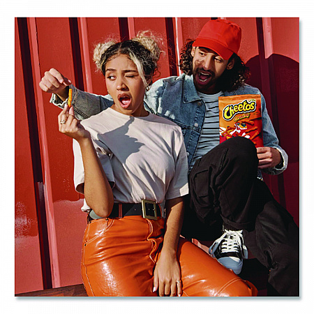 Crunchy Cheese Flavored Snacks, Flamin' Hot, 2 oz Bag, 64/Carton (FRI44368)