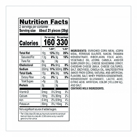 Crunchy Cheese Flavored Snacks, Flamin' Hot, 2 oz Bag, 64/Carton (FRI44368)