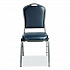 9300 Series Deluxe Upholstered Stack Chair, Vinyl, Supports 500 lb, 19