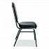 9300 Series Deluxe Upholstered Stack Chair, Vinyl, Supports 500 lb, 19
