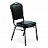 9300 Series Deluxe Upholstered Stack Chair, Vinyl, Supports Up to 500 lb, 19