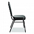 9300 Series Deluxe Upholstered Stack Chair, Vinyl, Supports Up to 500 lb, 19