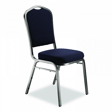 9300 Series Deluxe Upholstered Stack Chair, Fabric, Supports 500 lb, 19