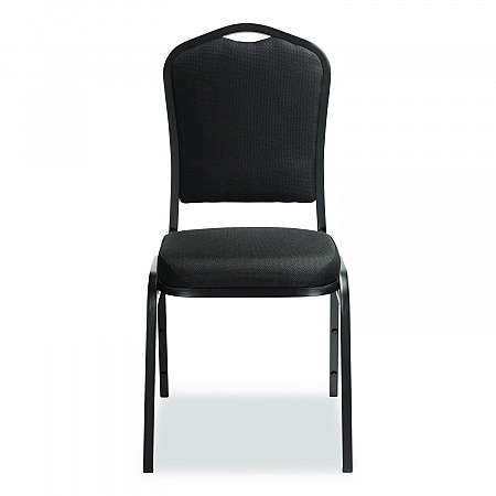 9300 Series Deluxe Upholstered Stack Chair, Fabric, Supports 500 lb, 19