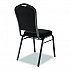 9300 Series Deluxe Upholstered Stack Chair, Fabric, Supports 500 lb, 19