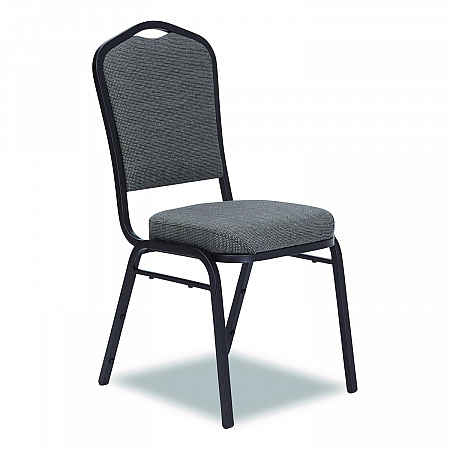 9300 Series Deluxe Upholstered Stack Chair, Fabric, Supports 500 lb,19