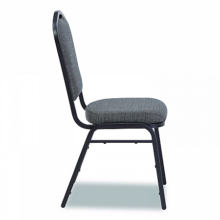 9300 Series Deluxe Upholstered Stack Chair, Fabric, Supports 500 lb,19